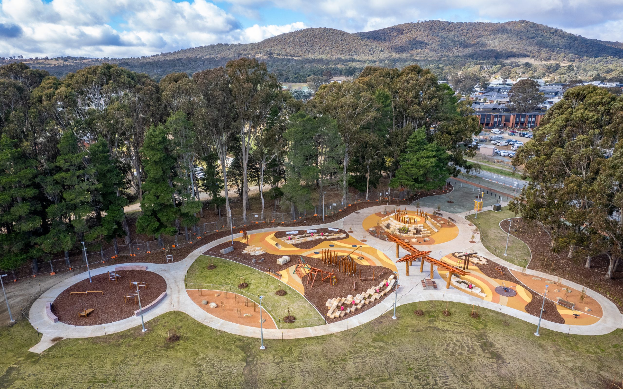 Maliyan Park and its established tree setting, photographed in July 2024.